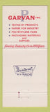 Matchbook Cover - P Garvan Spartanburg SC Greensboro NC 30 Strike