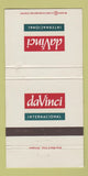 Matchbook Cover - DaVinci International Dallas TX WEAR 30 Strike