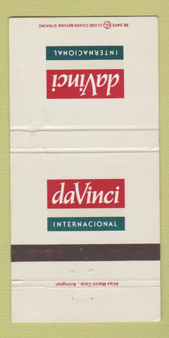 Matchbook Cover - DaVinci International Dallas TX WEAR 30 Strike