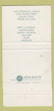 Matchbook Cover - DaVinci International Dallas TX WEAR 30 Strike