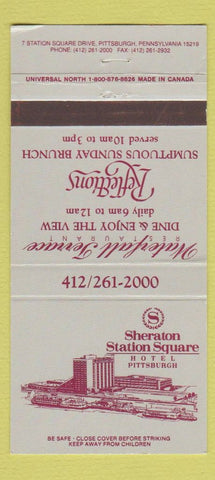Matchbook Cover - Sheraton Station Square Hotel Pittsburgh PA 30 Strike