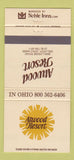 Matchbook Cover - Atwood Resort Dellroy OH WEAR 30 Strike