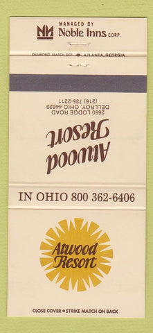 Matchbook Cover - Atwood Resort Dellroy OH WEAR 30 Strike