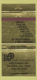 Matchbook Cover - House of Plastics Cleveland OH WEAR GOLD 30 Strike