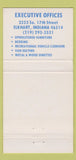 Matchbook Cover - Kinder Design Elkhart IN Furniture WEAR 30 Strike