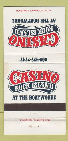 Matchbook Cover - Casion Rock Island WEAR 30 Strike