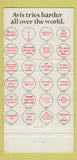 Matchbook Cover - Avis Car Rentals Columbus OH WEAR 30 Strike