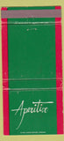 Matchbook Cover - Aperitivo New York City WEAR 30 Strike