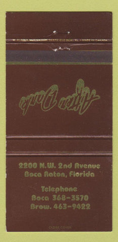 Matchbook Cover - After Dark Boca Raton FL 30 Strike