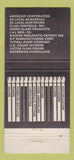 Matchbook Cover The Paquin Hydraulic Pneumatic Cincinnati Cleveland OH 30 Strike