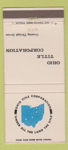Matchbook Cover - Ohio Title Corp OH 30 Strike