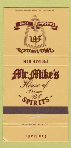Matchbook Cover - Marmac's Downey Garden Grove Santa Ana CA 30 Strike