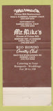 Matchbook Cover - Marmac's Downey Garden Grove Santa Ana CA 30 Strike