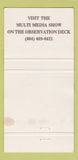 Matchbook Cover - Harbour House Restaurant Vancouver BC WEAR 30 Strike