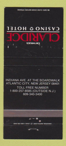Matchbook Cover - Claridge Casino Hotel Atlantic City NJ 30 Strike