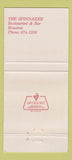 Matchbook Cover - Spinnaker Restaurant Houston TX WEAR 30 Strike