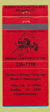 Matchbook Cover - Catfish Cove Mesquite TX 30 Strike