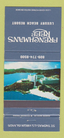 Matchbook Cover Frenchman's Reef Beach Resort St Thomas Virgin Islands 30 Strike