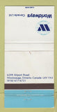 Matchbook Cover - Worldways Canada Mississauga ON WEAR 30 Strike