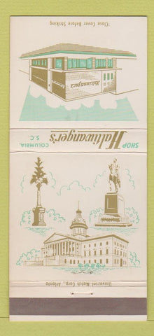 Matchbook Cover - Haltiwanger's Columbia SC Womens Clothes 30 Strike