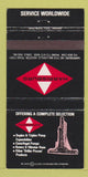 Matchbook Cover - HarrisburgOil Drilling Pumps Houston TX 30 Strike