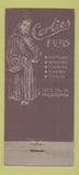 Matchbook Cover - Corlies Furs Philadelphia PA girlie 30 Stick