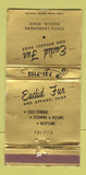 Matchbook Cover - Euclid Fur Euclid OH WEAR 30 Strike