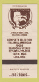 Matchbook Cover - Charlie's Place Restaurant Lima OH WEAR 30 Strike
