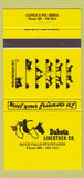 Matchbook Cover - Dakota Livestock Sioux Falls Stockyards SD cattle 30 Strike