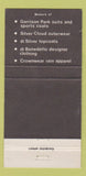Matchbook Cover - Crown Clothing New York City WEAR 30 Strike