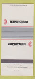 Matchbook Cover - Copolymer Rubber Chemical Baton Rouge LA 30 Strike
