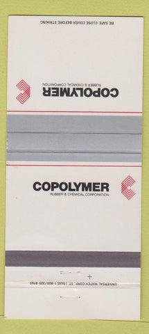 Matchbook Cover - Copolymer Rubber Chemical Baton Rouge LA 30 Strike