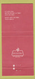 Matchbook Cover - Copolymer Rubber Chemical Baton Rouge LA 30 Strike