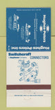 Matchbook Cover - Hughes Peters Switches Cincinnati Columbus OH 30 Strike