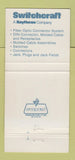 Matchbook Cover - Hughes Peters Switches Cincinnati Columbus OH 30 Strike
