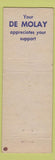 Matchbook Cover - Masonic Order of Eastern Star