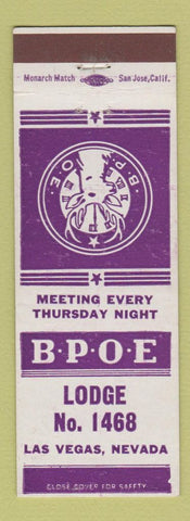Matchbook Cover - Elks Lodge Las Vegas NV