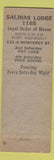 Matchbook Cover - Moose Lodge Salinas CA 1958 Conference
