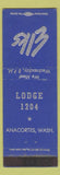 Matchbook Cover - Elks Lodge Anacortes WA