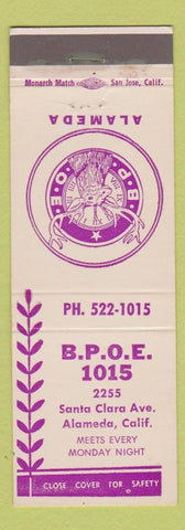 Matchbook Cover - Elks Lodge Alameda CA