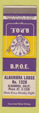 Matchbook Cover - Elks Lodge Alhambra CA