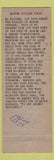 Matchbook Cover - Elks Lodge Fairlawn NJ