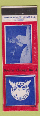 Matchbook Cover - Moose Lodge Chicago IL