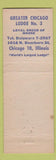 Matchbook Cover - Moose Lodge Chicago IL