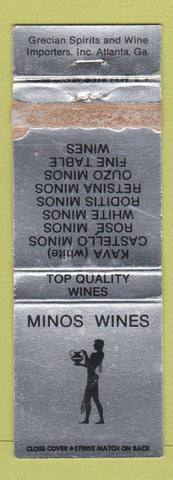 Matchbook Cover - Minos Wines girlie Atlanta GA WORN