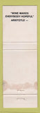 Matchbook Cover - Minos Wines girlie Atlanta GA WORN