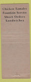 Matchbook Cover Murphy's Foods Kenmark Hotel Denver Colorado girlie WORN BOBTAIL