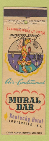 Matchbook Cover - Mural Bar Kentucky House Louisville KY girlie