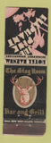 Matchbook Cover - Hotel Barnum Bridgeport CT Pink Elephant CREASE