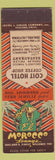 Matchbook Cover - El Morocco Lounge Coit Hotel Oakland CA SAMPLE